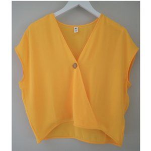 BP NORDSTROM Button Surplice Top V-Neck